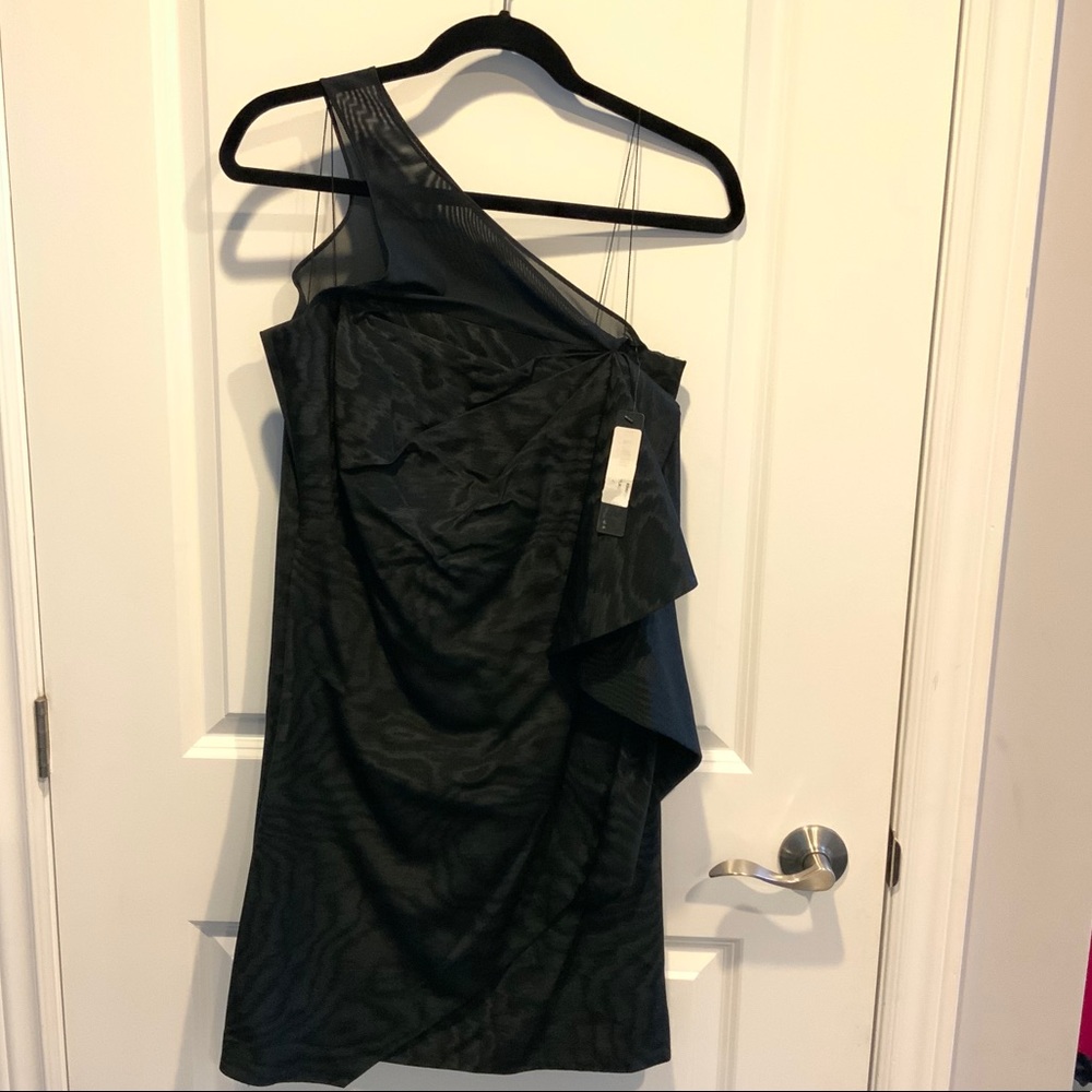 Robert Rodriguez Black one shoulder dress NWT